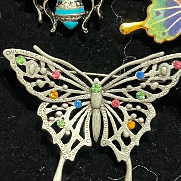 Vintage Butterfly and Dragonfly Brooch Collection - Unique Costume Jewelry Pins - Picture 9 of 15